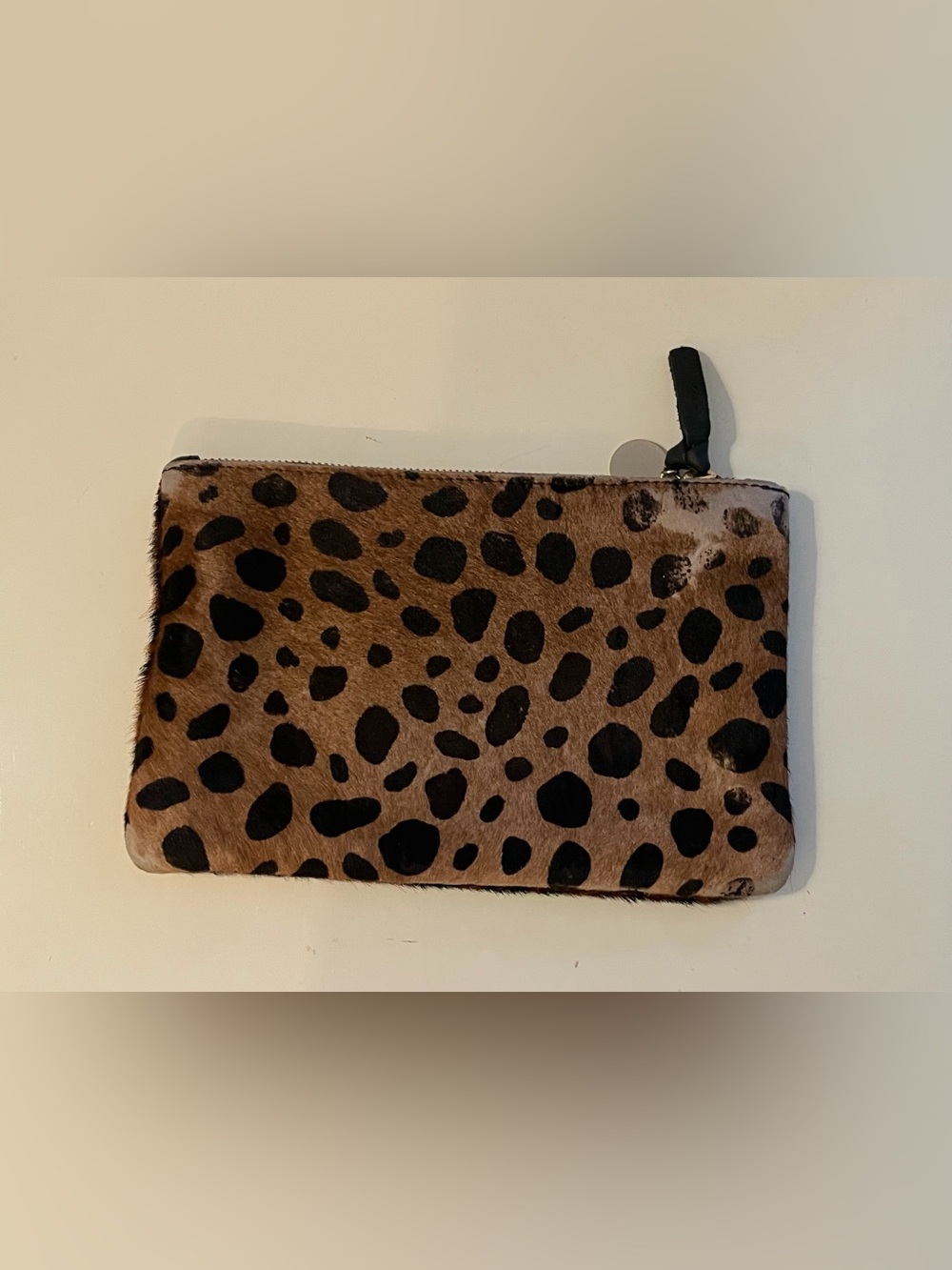 Clare V Leopard Haircalf Zip Pouch - Picture 12 of 12